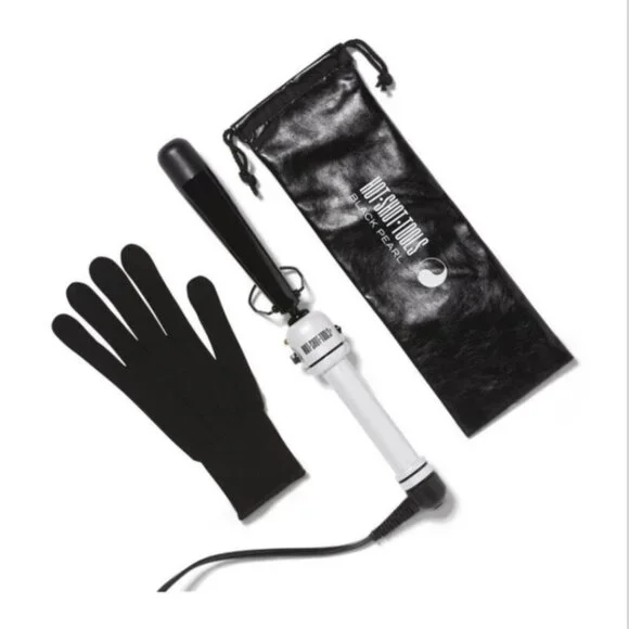 Hot Shot Tools Black Pearl 1 1/4 Reverse Tapered Curling 